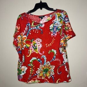 Lauren Ralph Lauren 100% Linen Short Sleeve Shirt